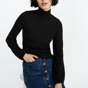 Madewell - Bubble-Sleeve Swing Turtleneck